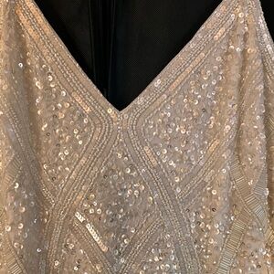 Lulu's White Sequin Dress